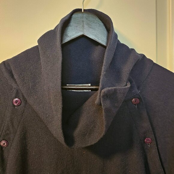 Timeless Vintage Canadian Holt Renfrew Blue Wool Tunic/Dress - Picture 5 of 13